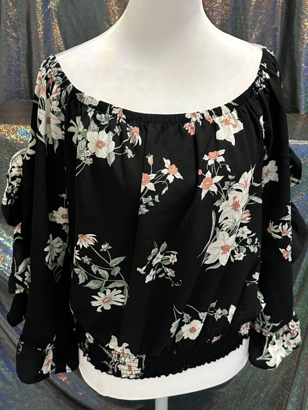 Off the Shoulder Dress Top From Lily Star with a very cute sleeve design